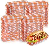 300 Pcs Paper Hot Dog Trays 6 Inch 