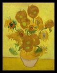 Tallenge - 15 Sunflowers by Van Gogh - Top 10 Van Gogh Paintings - Medium Framed Canvas (18 inches x 24 inches)