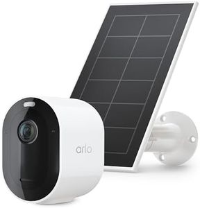 Arlo Pro 5S Spotlight Security Camera 2K HDR with Solar Panel Bundle | Outdoor | Wireless with Spotlight | Dual-Band Wi-Fi | 12X Zoom, Color Night Vision | Battery gets Charged with Solar Panel, White