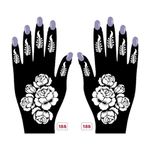 VVWV Mehandi Stencil Design Sticker for Girls Women Henna Tattoo Stencil Vinyl Decal