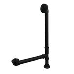 Kingston Brass CC2080 Vintage Clawfoot Tub Drain, 20-1/4"~22-5/8" x 7" (L) x 3" (W) x 14-1/4"~5" (H), Matte Black