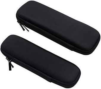 NewZC 2 Unidades Duro EVA Estuche para Lapices Negro Caja de la Plumade Bolsa Rigido Caja Protectora para Lapices Plumas Bolígrafos Apple Pencil Auriculares
