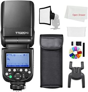 Godox TT685II-C Flash HSS 1/8000S TTL 2.4G GN60 Flash Speedlite Built in Godox X System Receiver, with Flash Diffuser Softbox and Flash Color Filters (TT685II-C)