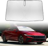 Windshield Sun Shade Car Sunshade for Hyundai 2020-2024 Windshield Cover for 2022 2023 Elantra 240T Reflective Foldable Front Window Sun UV Blocker Ultimate Protection Upgrade Car Interior Accessories