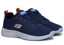 Skechers Men's Dynamight Sports Running Shoe 894078-Nvor UK/India-9,Navy Blue