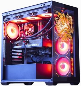 The Horizon Autherium I9 RTX Gaming PC || Core I9 Unlocked CPU || RTX 5070 OC 12GB || 64GB RAM || 5TB Storage || 1.2GB/s WiFi, VR and Gaming Ready || Windows 11 PRO