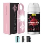 Self Defence Spray & Personal Alarm NOYZIE UK Legal Pepper Spray Alternative with UV Marking - Criminal Identifier Spray for Personal Protection Plus LOUD 125db Personal Safety Alarm (Pink)