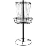 Remix Double Chain Practice Basket for Disc Golf - Black