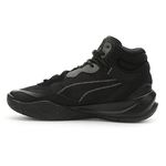 PUMA Unisex Playmaker PRO MID Basketball Shoe, Black, 7 UK