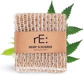 rE: REKURATOR Hemp Scrubber – 100% Hemp Fiber, Loosely Woven Two-Layer Mesh, Non-Scratch, Plastic-Free, Unbleached, Multi-Purpose for Dishes, Produce & Bathing (3-Pack)