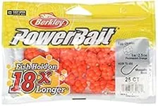 Berkley PowerBait Trout/Steelhead Egg Clusters Fishing Bait, Fluorescent Orange, Irresistible Scent & Flavor, Natural Presentation, Ideal for Trout, Steelhead, Salmon and More