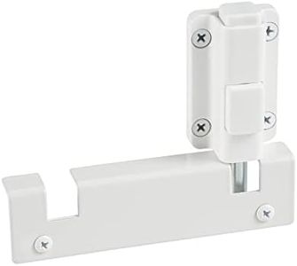 House Guard Sliding Glass Door Locks Upgraded Version Complete Footlock Kit Suitable for Sliding Doors and Windows 100,000 Times of Lock Body Opening and Closing Detection(White)