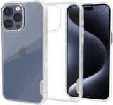 Smartish iPhone 15 Pro Max Slim Case - Gripmunk - [Lightweight + Protective] Thin Grip Cover with Drop Protection - Clearly Clear