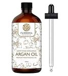 Florona Argan Oil 100% Pure & Natural - 4 fl oz, for Hair, Face & Skin Care, Massage