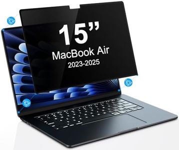 PYS® Privacy Screen MacBook Air 15 inch Compatible with MacBook Air 15.3 Inch Newly Release(2023-2024),Model A3114/A2941 with M3/M2 Chip,Laptop Privacy Screen Shield/Removable/Anti-Spy/Bubble Free