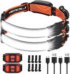 Head Lamps Rechargeable 2 Pack, Lam