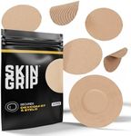 Skin Grip Adhesive Patches for Dexcom G7 & Stelo CGM – Waterproof & Sweatproof Cover for Continuous Glucose Monitor Sensor, Stays Secure for 10-15 Days – 20 Pack, Tan