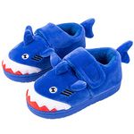 DRECAGE Boys Girls Slippers for Toddler Plush Warm Slipper Anti-Slip House Shoes Cute Cartoon Winter Slippers for Little Kids 4/4.5 Child UK Label Size 150