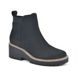 WHITE MOUNTAIN Women's Shoes Dear Chelsea Boot, Black/Fabric, 9 Wide