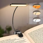 Gritin 19 LED Rechargeable Book Light for Reading in Bed - Memory Function, 3 Eye-Protection Modes & 5 Brightness Levels, Long Battery Life, 360° Flexible Clip On Book Reading Light for Reader