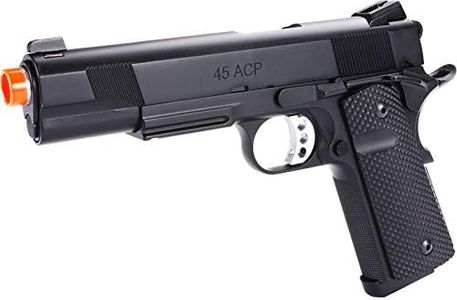 Evike Airsoft - SOCOM Gear Les BAER Licensed Ultimate Recon Airsoft 1911 GBB Airsoft Pistol by KJW (Model: Diamond Handle/Green Gas)