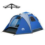 Night Cat Pop Up Tent for 3 4 Man: Waterproof Camping Tent Easy Set Up for Family Festival Camping Picnic in Garden Backyard Park