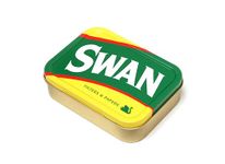 Swan Tobacco tin 2oz with Rubber Seal for Men or Women