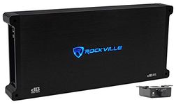 Rockville dB16 8000 Watt Peak/2000w RMS Mono 2 Ohm Amplifier Car Audio Amp, Black 15.1 Pounds