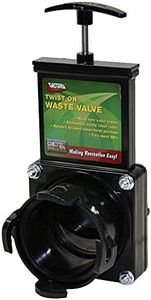 Valterra T58 Twist-On Waste Valve, Mess-Free Waste Valve for RV's, Campers, Trailers