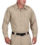 Propper Men's Long Sleeve Tactical Dress Shirt, Khaki, 4X Large Regular