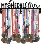 Sehaz Artworks Medal Holder for Runners | Medal Hangers for Wall | My Medal Black Medals | Medal Display Holds Upto 24-30 Medals