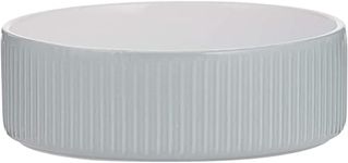 Mason Cash Linear Grey Stoneware Pet Bowl, 13 cm