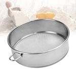 TANCUDER 30cm Stainless Steel Flour Sieve Round Flour Mesh Sifter Handheld Sifting Sieve Icing Sugar Shaker Strainer Sieve Kitchen Fine Mesh Flour Sifter Powdered Filter Mesh with 60 Mesh