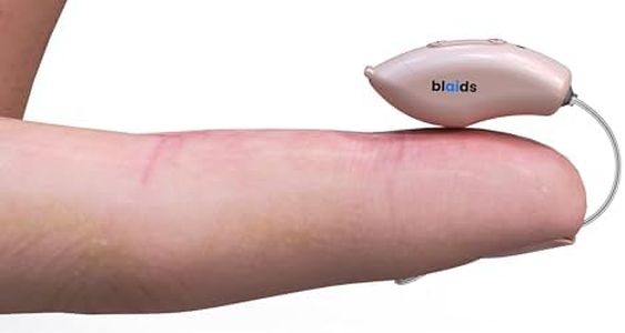 Blaids Phantom RIC Hearing Aids for Seniors with 4 Audiograms & Noise Cancellation, Dual Mic & 32 DSP Channels | Smallest Professional-Grade RIC Hearing Aid for Adults | USA-Made Multi-Core Processor