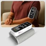 AGEasy (Max Group) Fully Automatic Digital Blood Pressure Monitoring Device | BP Apparatus for Home | Portable Digital BP Check Machine for Hypertension & Managing Heart Health | Arm Circumference (22-42cm) (Arm BP Monitor (White))