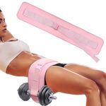 Hip Thrust Belt, Ann Bully Comfortable Hip Thrust Belt for Dumbbells, Anti-Slip Home Gym Hip Thrust Band Belt for Weights to Hold Kettlebells, Dumbbells & Plates