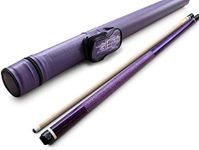 49% Off Sale - Champion ST Irish Wrap Purple Maple Pool Cue, Black/White/Purple/No Case, Champion Sport/Cuetec Glove, Model: ST-10, Original Price: $196.78 (18 oz, Purple Fury Case)
