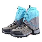 TRIWONDER Leg Gaiters Hiking Gaiters Walking Gators Snow Low Gaiters Lightweight Shoes Gaiters for Men Women (Blue & Grey)