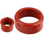 Qiilu Replacement A6420940080 Car Turbo Intake Seal & Engine Breather Seal Kit Fit for OM642 Engines Red