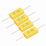 sourcing map 4Pcs 6.8uF Frequency Divider Capacitor, 250V Audio Speaker Crossover Non-Polarity Polypropylene MKP Film Capacitor