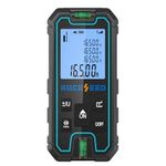 Laser Measure 50M, RockSeed Portable Accurate Laser Distance Meter, Digital Distance Measurement Tool with 2 Bubble Levels, Laser Distance Measure with m/in/ft/ft+in Conversion