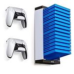 ADZ Game Case Shelf and Controller Wall Mount Holders, Wall Mounted Video Game Organizer Stand for PS5, PS4, PS3, Xbox One & Xbox Series X Games, Controllers and Headphones. (White)