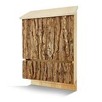 Outer Trails Bat House Outdoor Bat Habitat, Real Bark Finish, 2 Chamber