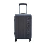 Tommy Hilfiger Empire X Unisex Polycarbonate Hard Trolley for Travel - Grey, 57 CM Small TSA Lock