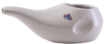 Sattvic Path Best Rated Ceramic Neti Pot - Ergonomic Design and Hand-Made …, Dove White