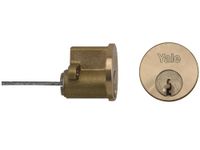 Yale Locks P1109 Replacement Rim Cylinder 2 Keys Brass Visi Pack