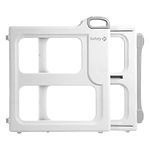 Safety 1st Perfect Fit Gate, Pressure or Hardware installed - Fits Spaces Between 28" and 42" Wide, 28" Tall. Pivoting Bumper For Uneven Openings, Solid Panel Design, Perfect for babies and Pets, White