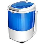 COSTWAY Portable Washing Machine, 2 in 1 Mini Single Tub Washer Spin Dryer with Timing Function, Compact Wash Machines for Flats, Dorm, RV, Camping