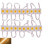 Autozap 20 Pcs Car Motorcycle Under Glow Led Module Strip Light Interior Light, Dash Light, Back Up Lamp Car, Motorbike, Truck, Van (Warn White)