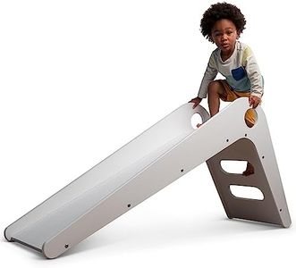 Avenlur Toddler Playground Wooden Indoor Slide for Kids - Transform Any Living Space Into The Perfect Playroom or Gym. Climbing Wood Slide for Babies, Toddlers, Children Ages 18mo - 4 Years (White)